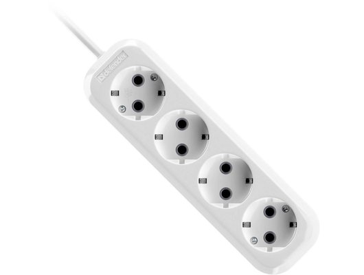 Удлинитель Defender R340 16А 4роз./2м белый (99375)